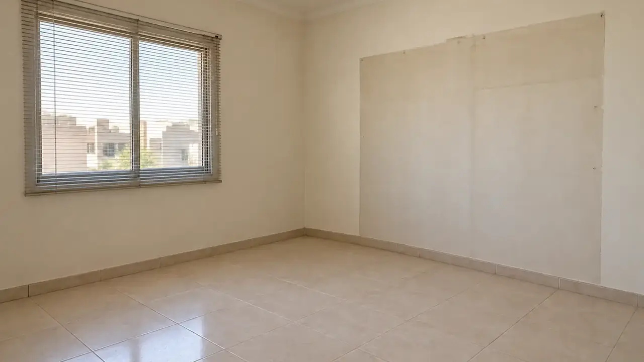 شقة خالية بعد الإخلاء حتى تجهيزها للتسليم